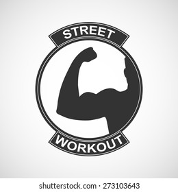 Different sports and street workout logo templates.