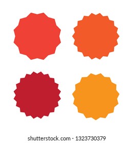 Different starburst vector. Starburst isolated icons set 