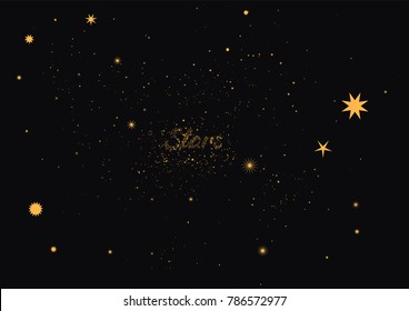 Different Stars as a Background and a Word