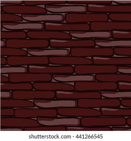 Different stones wall seamless background, vector format