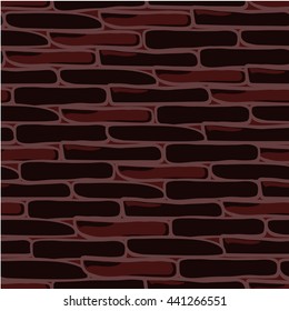 Different stones wall seamless background, vector format