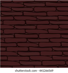 Different stones wall seamless background, vector format