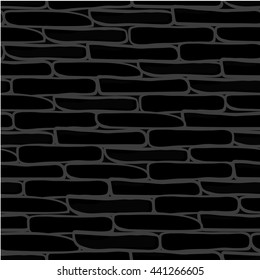 Different stones wall seamless background, vector format