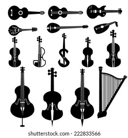 different string instruments