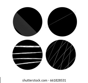 Different style black circle icons
vector logo
