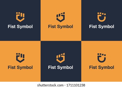 Different styles of fist vectors. Perfect symbol for your business. 