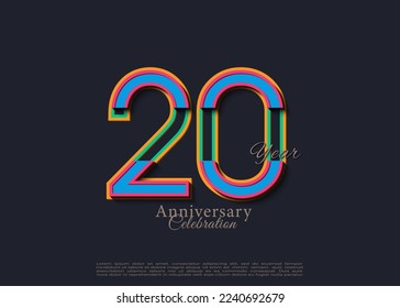 different stylized figures at the 20th anniversary celebration.