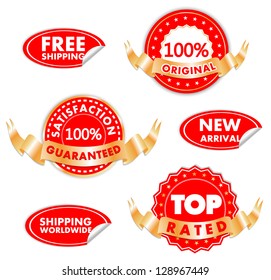 Different Tags For Best Sales In Red and Golden