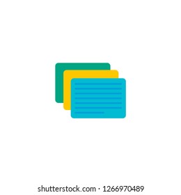 Different tasks icon flat element. Vector illustration of different tasks icon flat isolated on clean background for your web mobile app logo design.