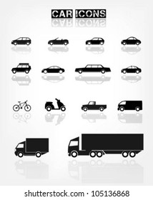 Different transports icon