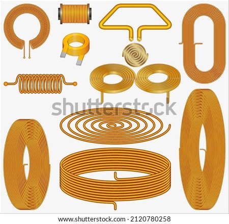 Different type of air coil inductor