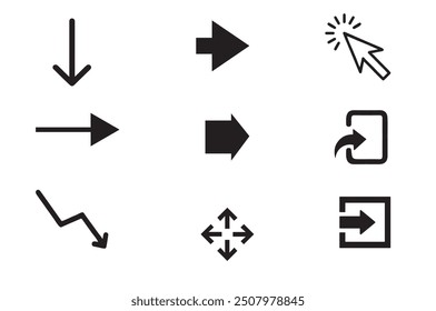 Different type of arrows vector