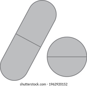 Different type of medicine pills vector