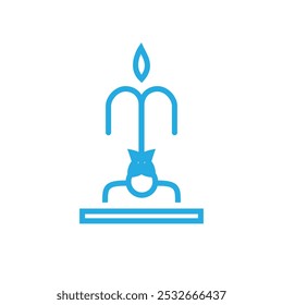 Different Types Blue icon Design