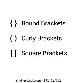 different types of brackets in math