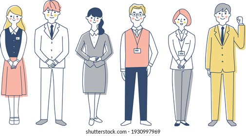 Different types of business people