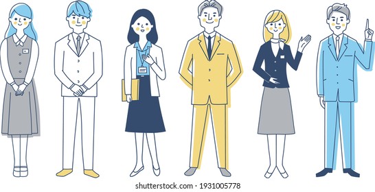 Different types of business people