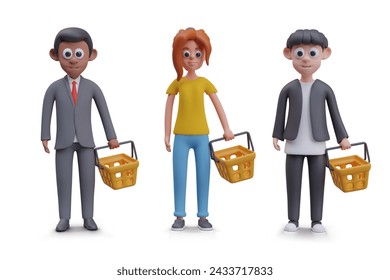 Different types of buyers for various concepts and advertising compositions