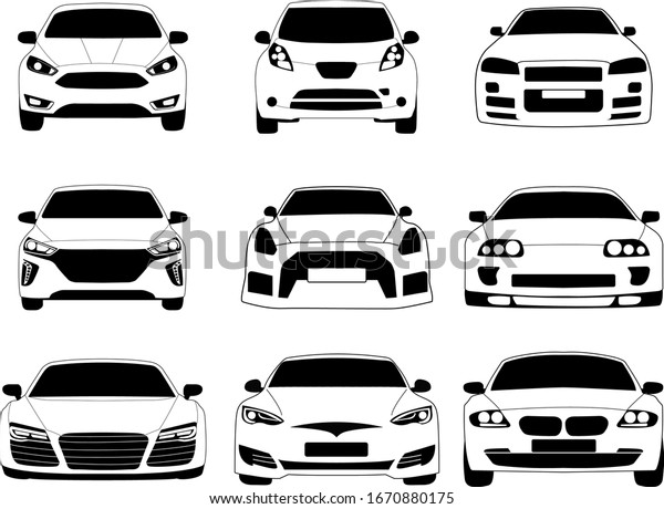 Different Types Cars Automobile Stock Vector (Royalty Free) 1670880175 ...