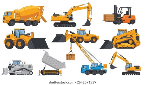 Different Types of Construction Vehicles and Heavy Equipment for Building and Infrastructure Projects