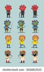 Different types of corona virus All species are dangerous and can easily destroy human life. 