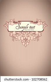 Different types of delicious fruits combined in frame. With space for your text