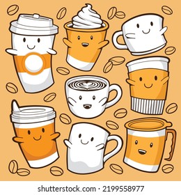 Different Types of Doodle Coffee Cups for International Coffee Day