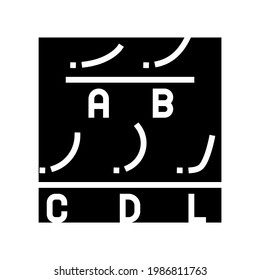 different types of false eyelashes glyph icon vector. different types of false eyelashes sign. isolated contour symbol black illustration