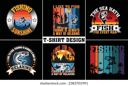 Diferentes tipos de diseño de camisetas de pesca