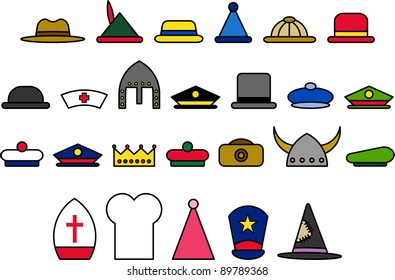 different types of hats