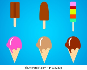 Different types of ice cream