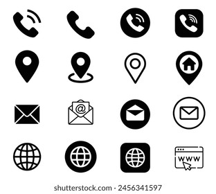 Diferentes tipos de iconos en forma de Vector