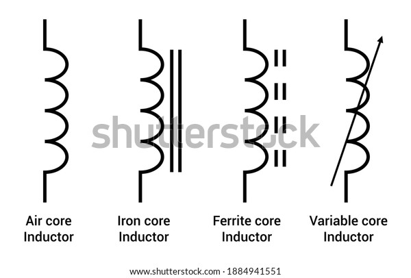 symbol for ferrite core inductor