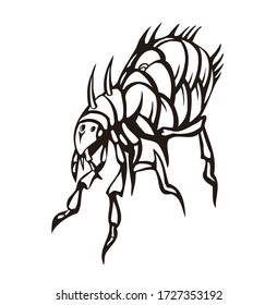 Different types of insect cartoon icons in the collection are set for the design. Illustration of arthropod web insect vector symbol isometric. for stickers, tattoos