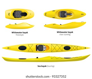 different types of kayaks