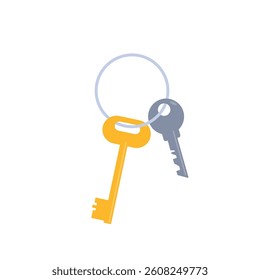 different types of keys.  Buy or sell building icon or print. Mortgage loan. Housing for rent. Template for sale, rent home. rent house, concept.