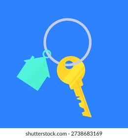 different types of keys.  Buy or sell building icon or print. Mortgage loan. Housing for rent. Template for sale, rent home. rent house, concept.