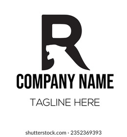 Different types of letter and line art logo