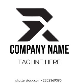 Different types of letter and line art logo