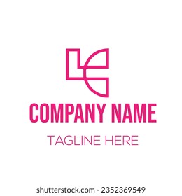 Different types of letter and line art logo