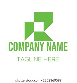 Different types of letter and line art logo
