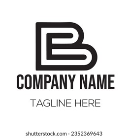 Different types of letter and line art logo