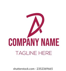 Different types of letter and line art logo