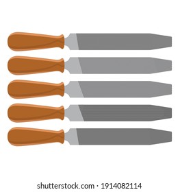 Different types of Mechanical files - Flat File-Round File-Triangular File-Square File-Hand File