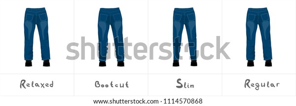 different types of mens jeans