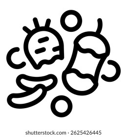 Diferentes tipos de microrganismos prosperando em um ambiente microscópico, formando uma comunidade microbiológica complexa