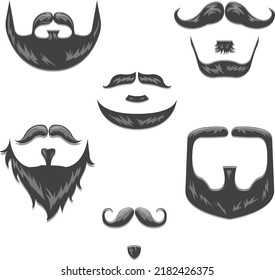 different types of mustaches and beards