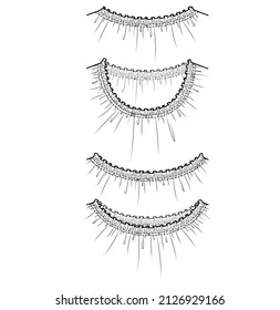 Different types of necklines for dresses