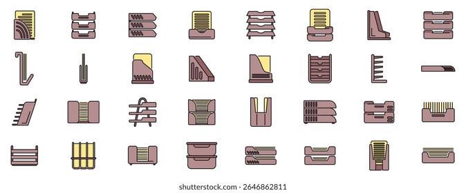 Different types of organizers for office supplies, ensuring efficient document management