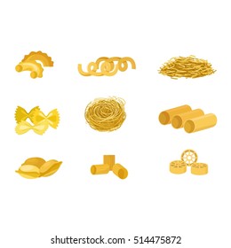 Different types of pasta
